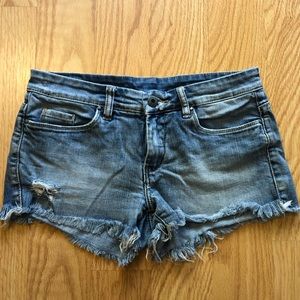 Cut-off Denim Shorts